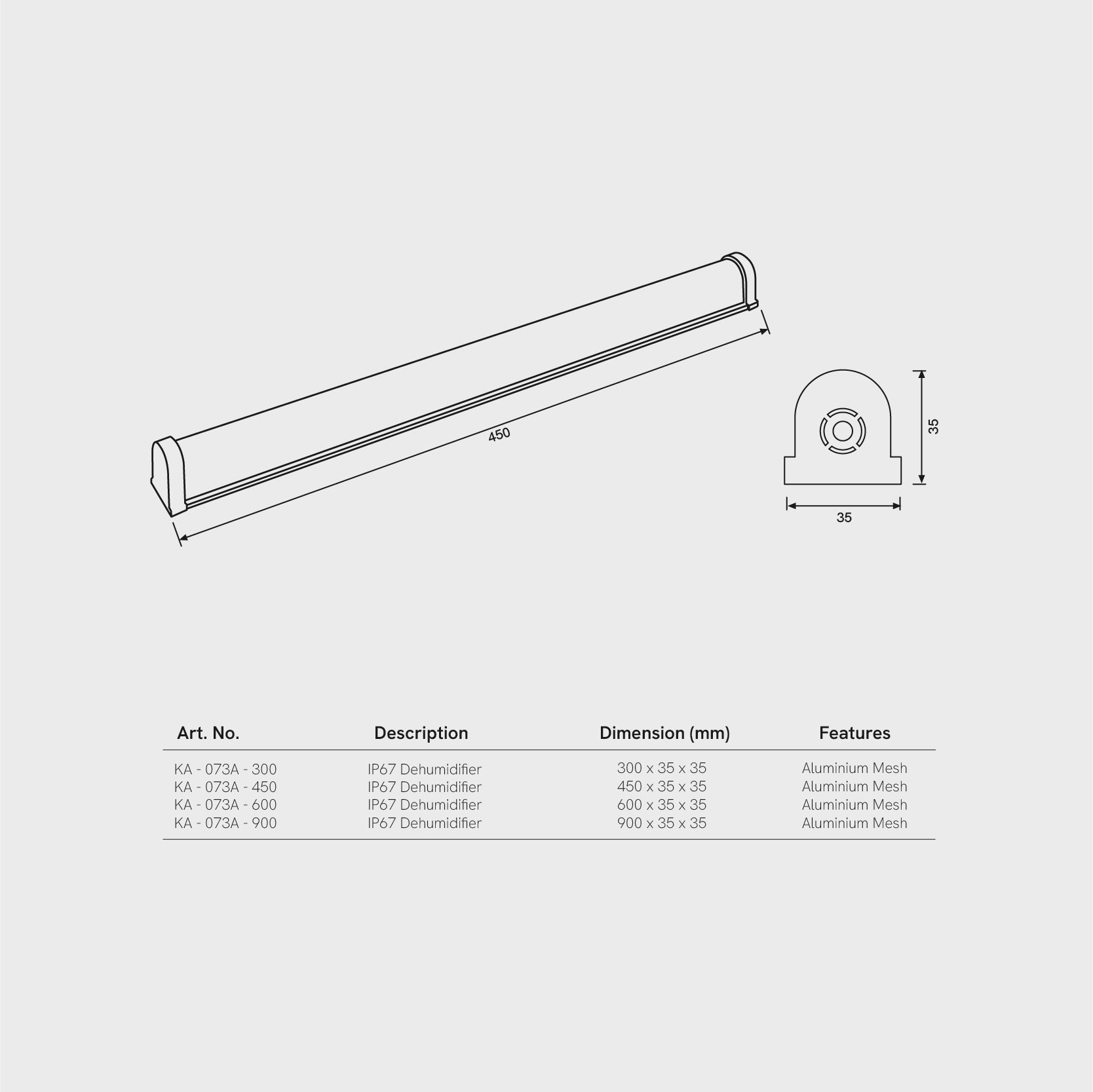 DEHUMIDIFIER HUMI ROD