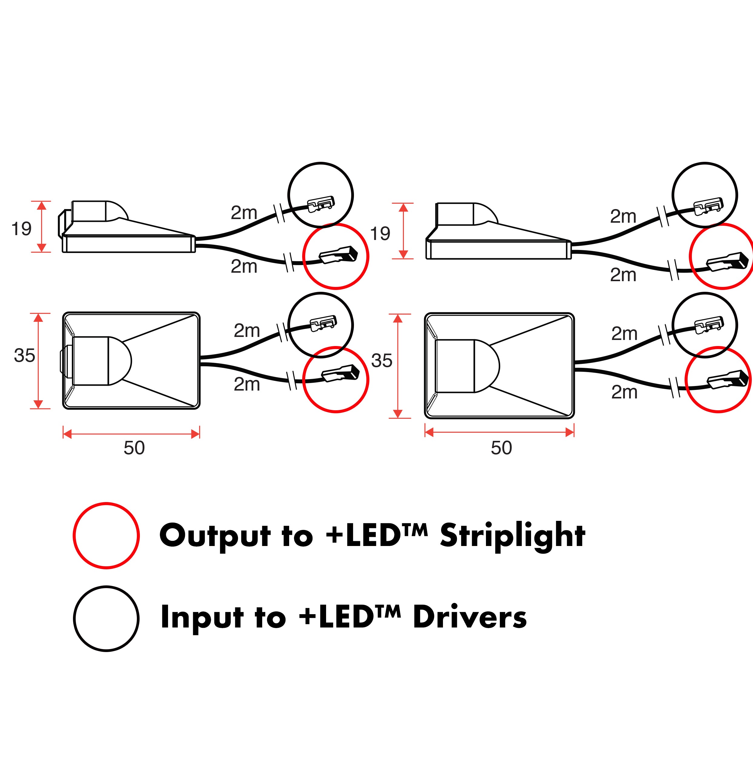 KKPL +LED™ Exterior Flat Surface Mounted Sensor